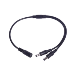 1 Female To 2 Male 2.5Mm Dc Jack Cable