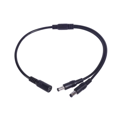 1 Female To 2 Male 2.5Mm Dc Jack Cable